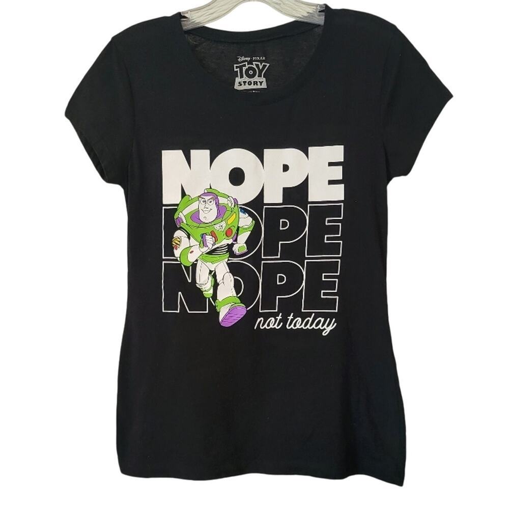 Disney Buzz Lightyear‎ Medium Pixar Toy Story Nope T-shirt Juniors 7-9 #029